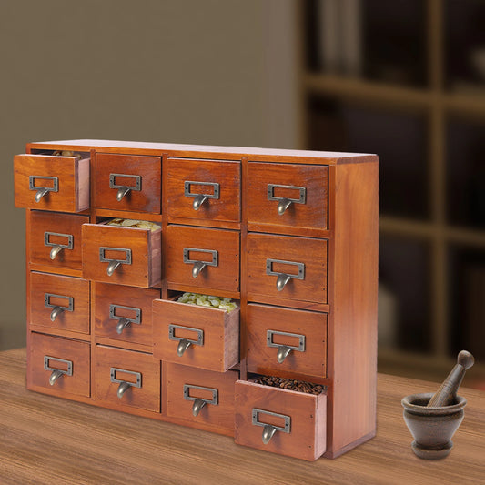 Apothecary Cabinet with 16 Drawers