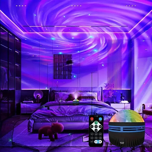 LED Galaxy Projector Night Light with Remote Control