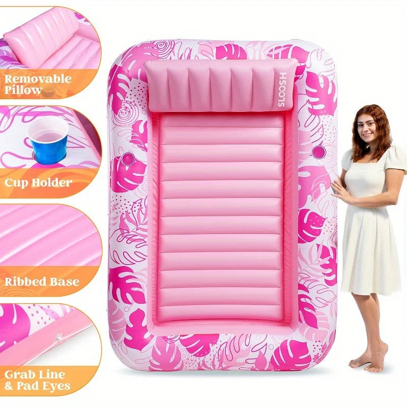 Inflatable Tanning Pool, with Pillow