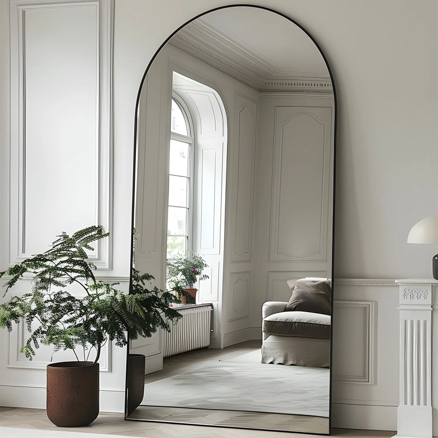 76"x34" Full Length Mirror - Freestanding Full Body Mirror with Stand