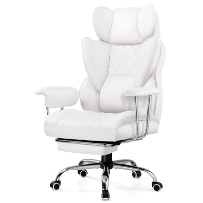 Big and Tall Gaming Chair with Pocket Spring Lumbar Support and Footrest