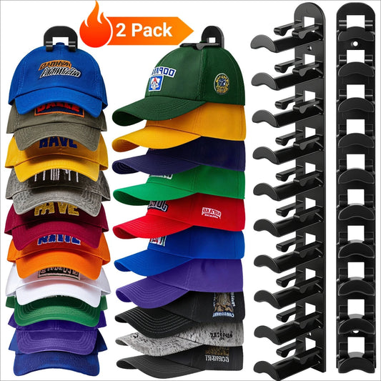 Multi-Layer wall mounted Hat Rack for Baseball Caps.