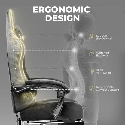 Big and Tall Gaming Chair 350Lbs with Pocket Spring Cushion