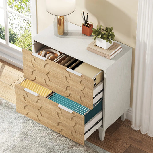 2-Drawer Lateral Filing Cabinet for A4/Letter/Legal Size