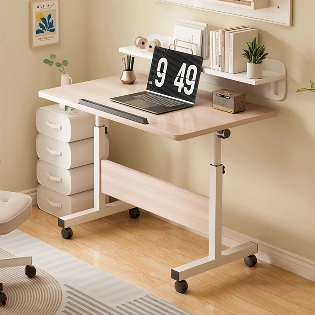Small Standing Rolling Adjustable Height Stand Up Desk with Wheels