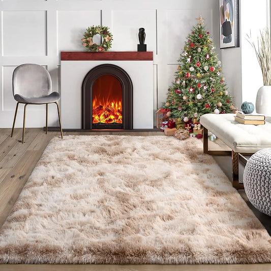 Large Fluffy Machine Washable Area Rug