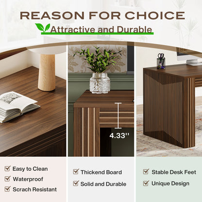 79-Inch Extra Long Desk, Two Person Double Desk