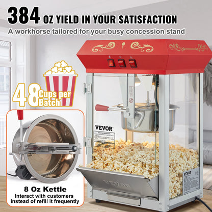 Electric Popcorn Maker with Scoop Spoon