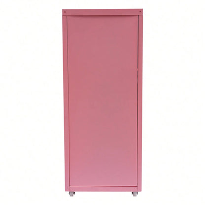 Metal 5-Drawer Storage Cabinet with Wheels