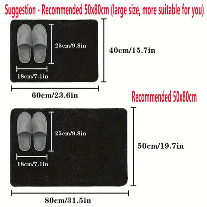 1pc New Type Diatom Mud Bathroom Mat - Quick-drying, super absorbent and anti-slip floor mat.
