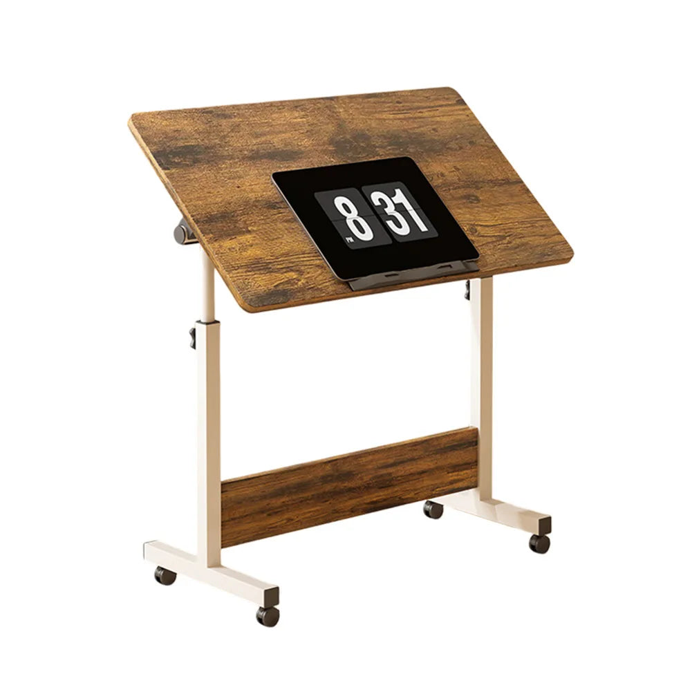 Small Standing Rolling Adjustable Height Stand Up Desk with Wheels