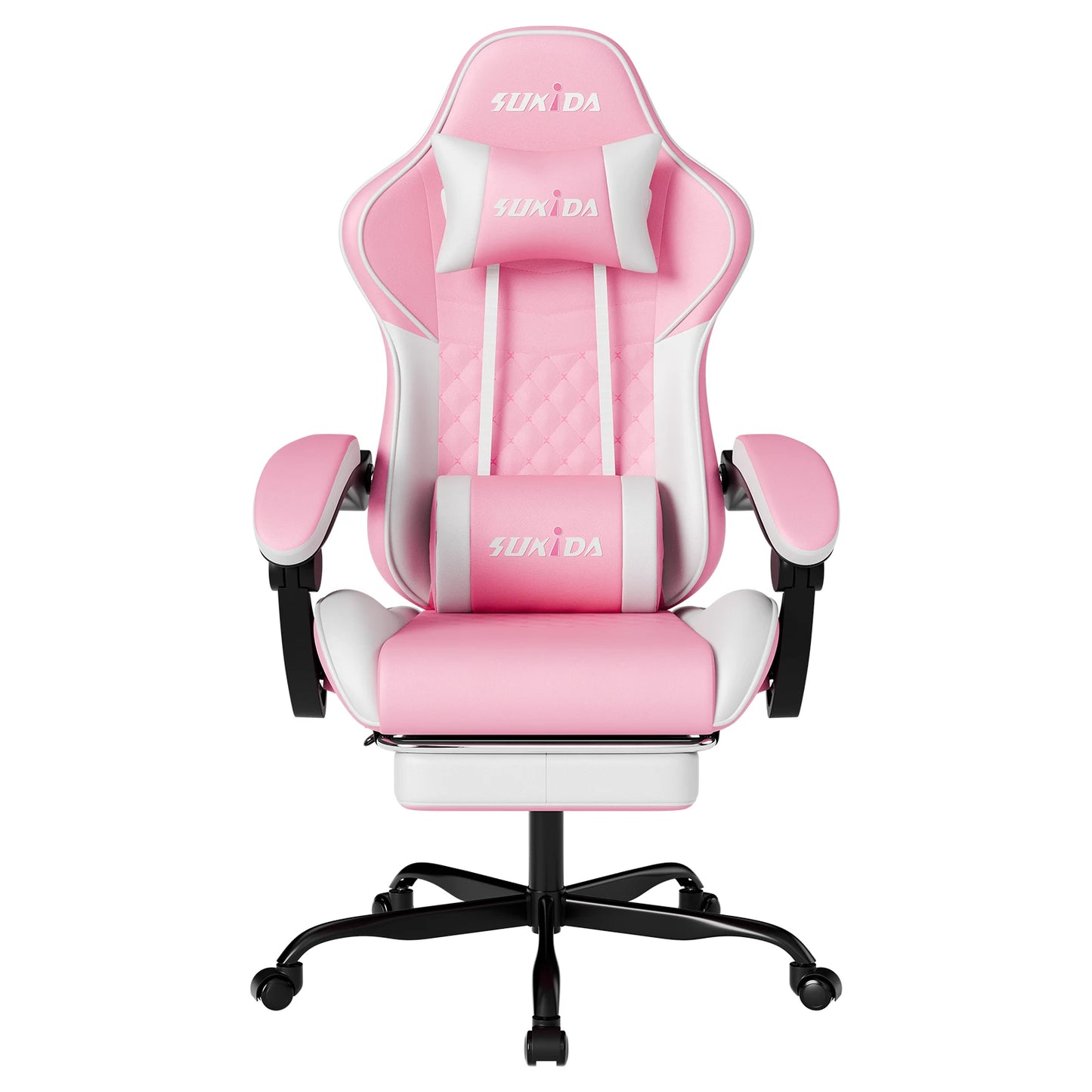 Ergonomic Gaming Chairs with Massage Lumbar Support Swivel Height Adjustable Headrest Backrest