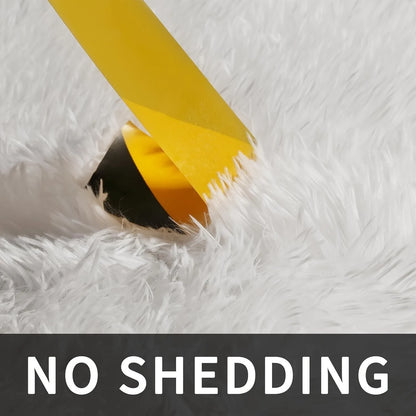 Large Fluffy Non-Slip Machine Washable Plush Area Rug.