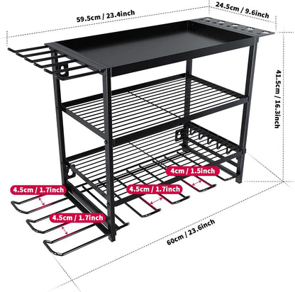 Heavy Duty Power Tool Wall Mounted Storage Rack.