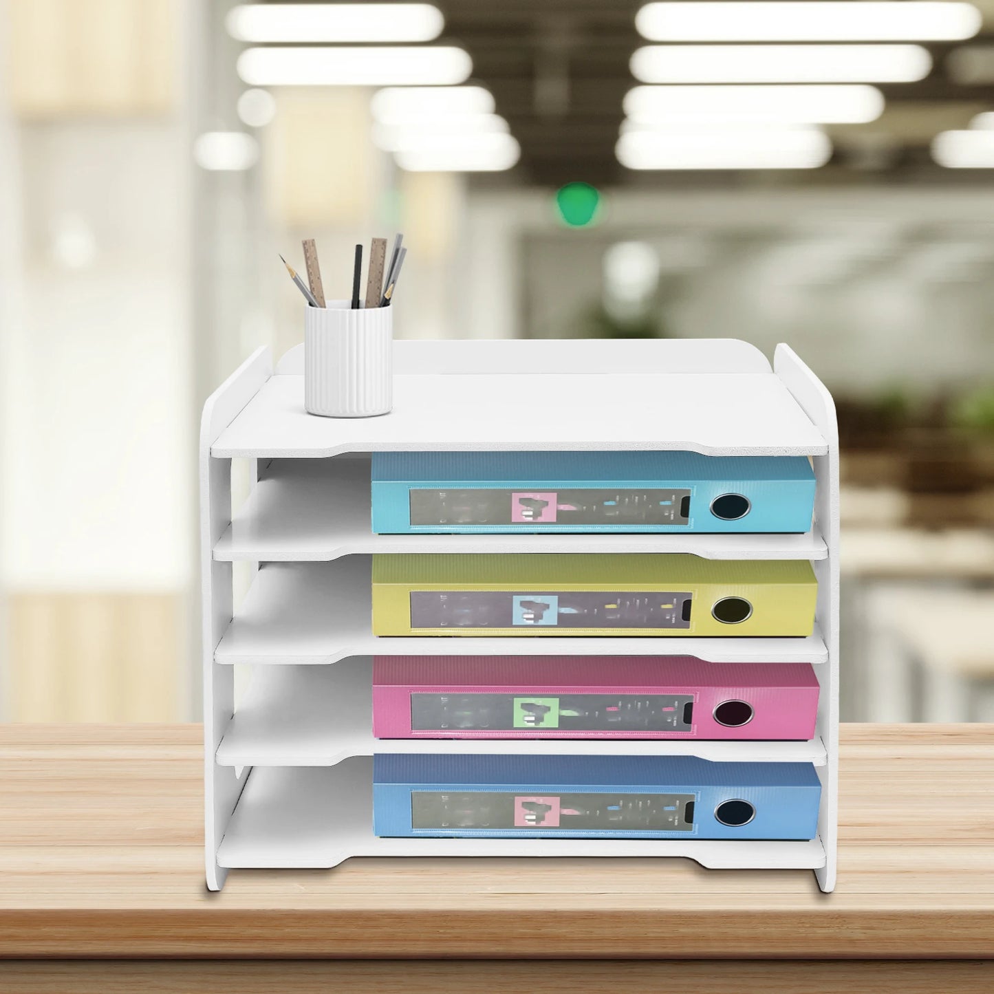 Office Desk Letter File Organizer