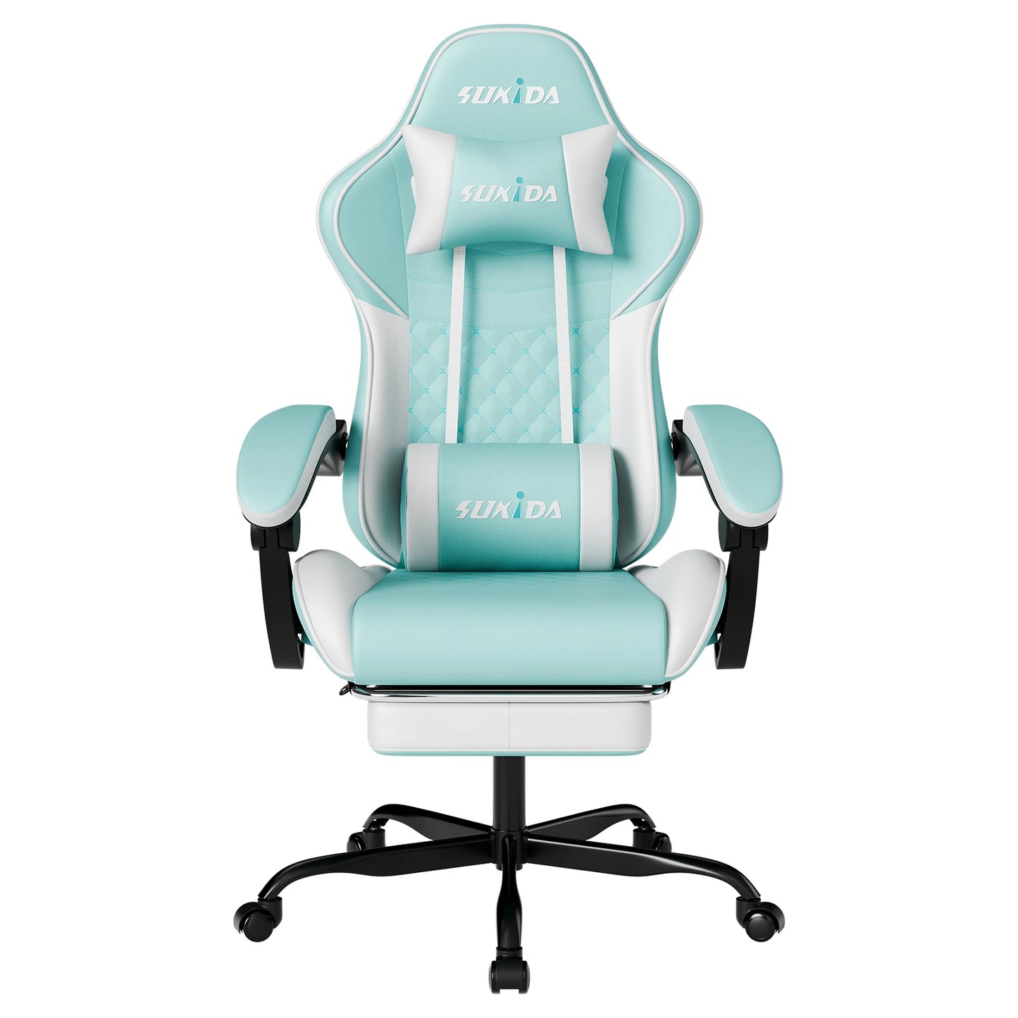Ergonomic Gaming Chairs with Massage Lumbar Support Swivel Height Adjustable Headrest Backrest