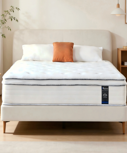 12 Inch Hybrid Mattress in a Box with Pocket Spring, Medium Firm, Motion Isolation Queen King Full Size Mattress
