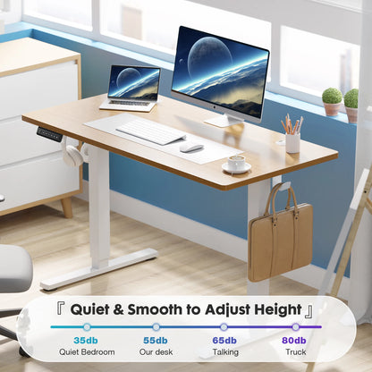 Ergonomic Height Adjustable 40x24 Inch Sit Stand Computer Desk / Workstation
