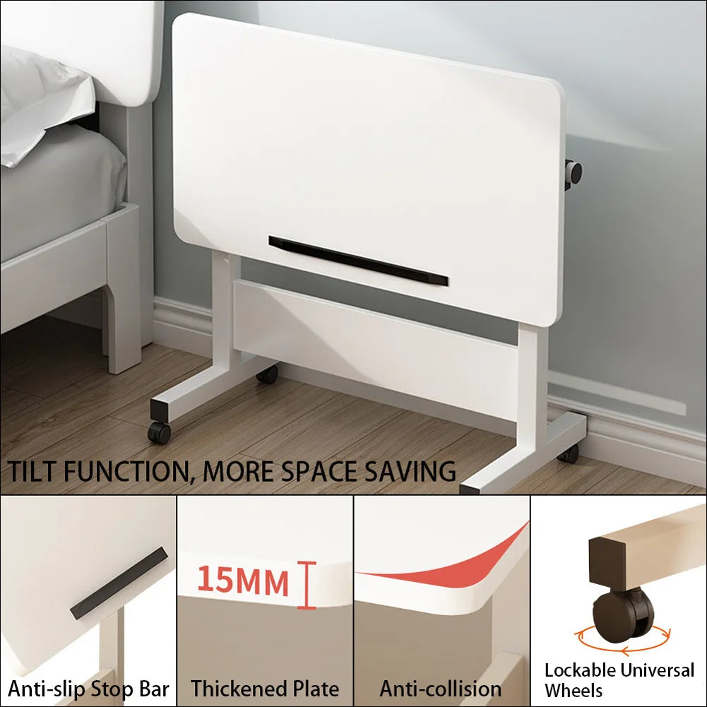 Small Standing Rolling Adjustable Height Stand Up Desk with Wheels