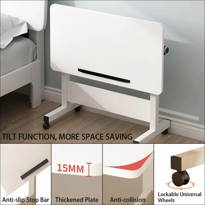 Small Standing Rolling Adjustable Height Stand Up Desk with Wheels