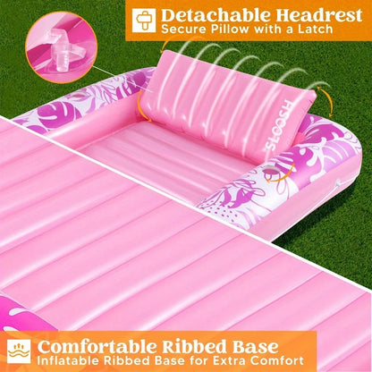 Inflatable Tanning Pool, with Pillow