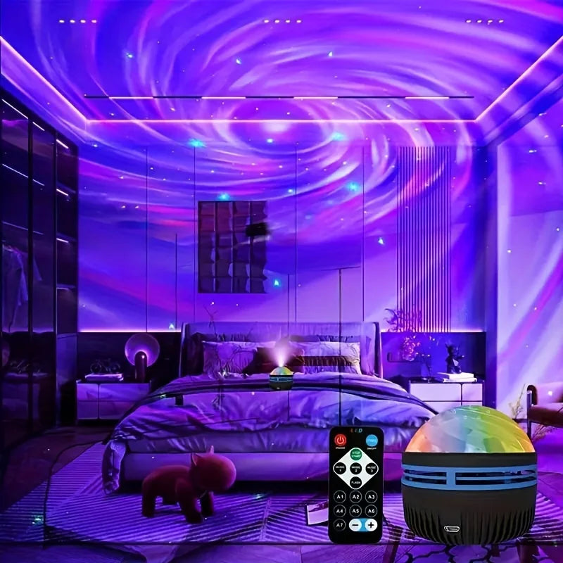 LED Galaxy Projector Night Light with Remote Control