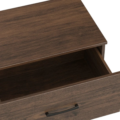 One Drawer Modular Storage System, Walnut,11.5H x 23.75W x 15.75D