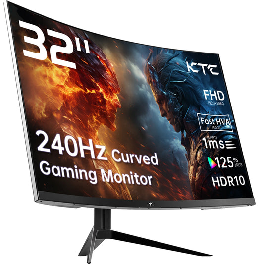 32-inch Adjustable 240Hz Curved Gaming Monitor 1500R 1080P