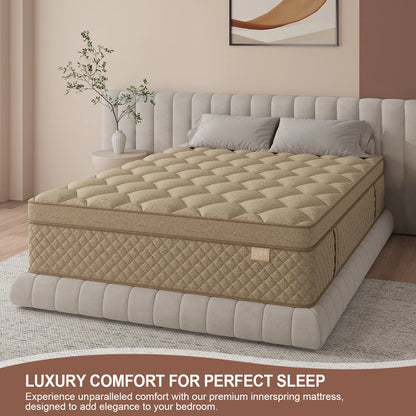 12"14" Gel Memory Foam Hybrid Pocket Spring Mattress. Twin Full Queen King Mattress, Medium Firm with Motion Isolation