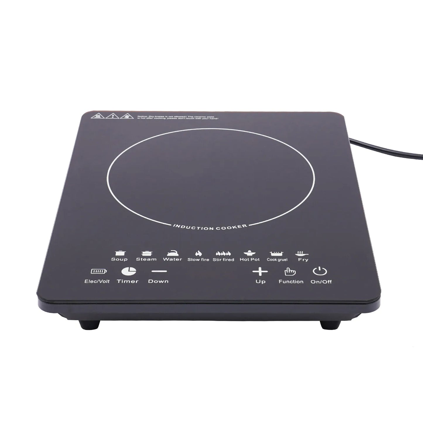 110V 750W Electric Induction Cooktop 8 Power Levels