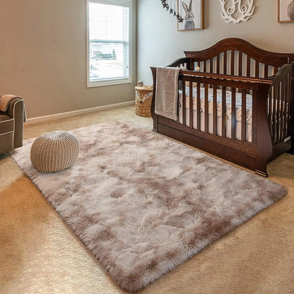 Large Fluffy Machine Washable Area Rug
