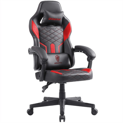 Big and Tall 350LBS Gaming Chair with Pocket Spring Cushion, Ergonomic High Back with Reclining