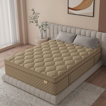 12"14" Gel Memory Foam Hybrid Pocket Spring Mattress. Twin Full Queen King Mattress, Medium Firm with Motion Isolation