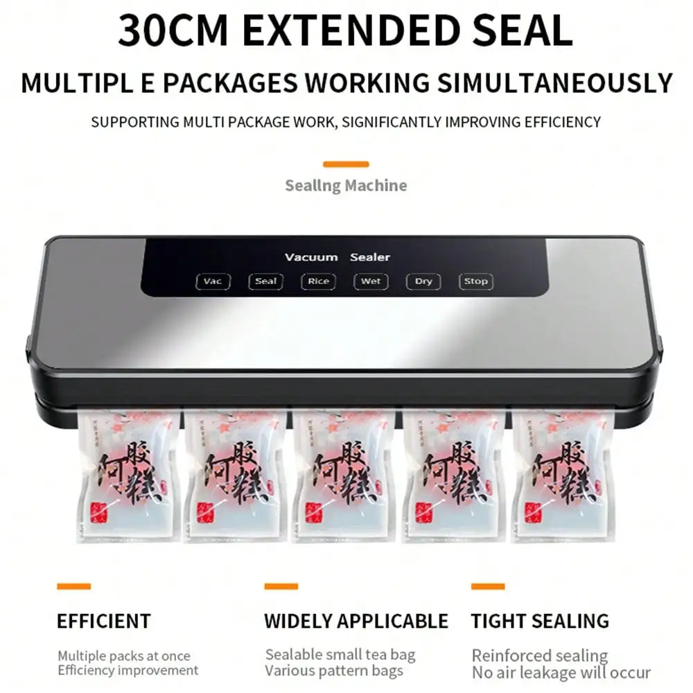 Automatic Vacuum Sealing System with 30pcs Bags.