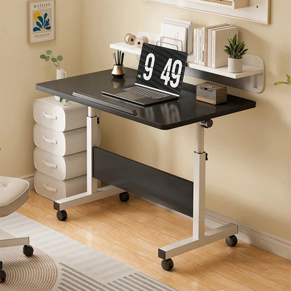 Small Standing Rolling Adjustable Height Stand Up Desk with Wheels
