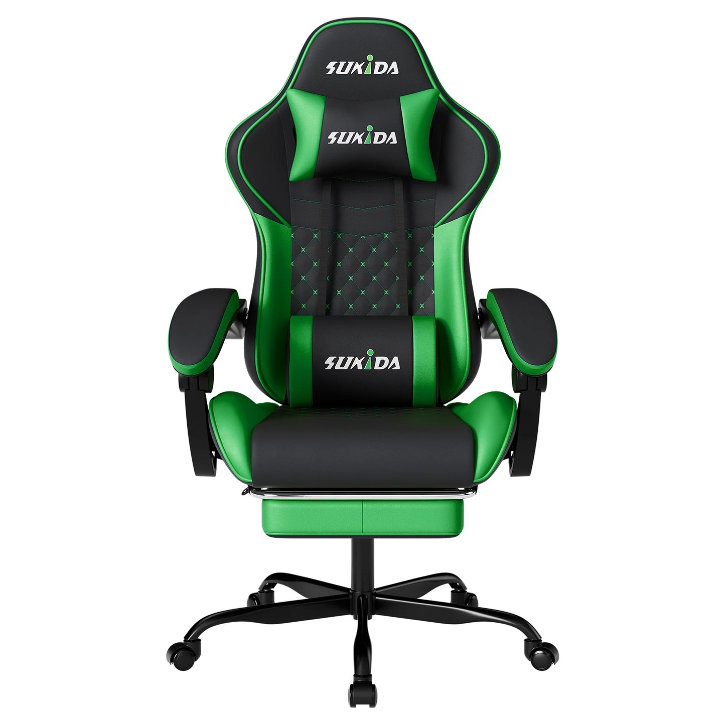 Ergonomic Gaming Chairs with Massage Lumbar Support Swivel Height Adjustable Headrest Backrest