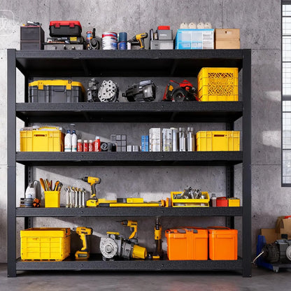 3050LBS Heavy Duty Metal Garage Shelving 5-Tier Adjustable Storage Rack 24x55x84in, Customized