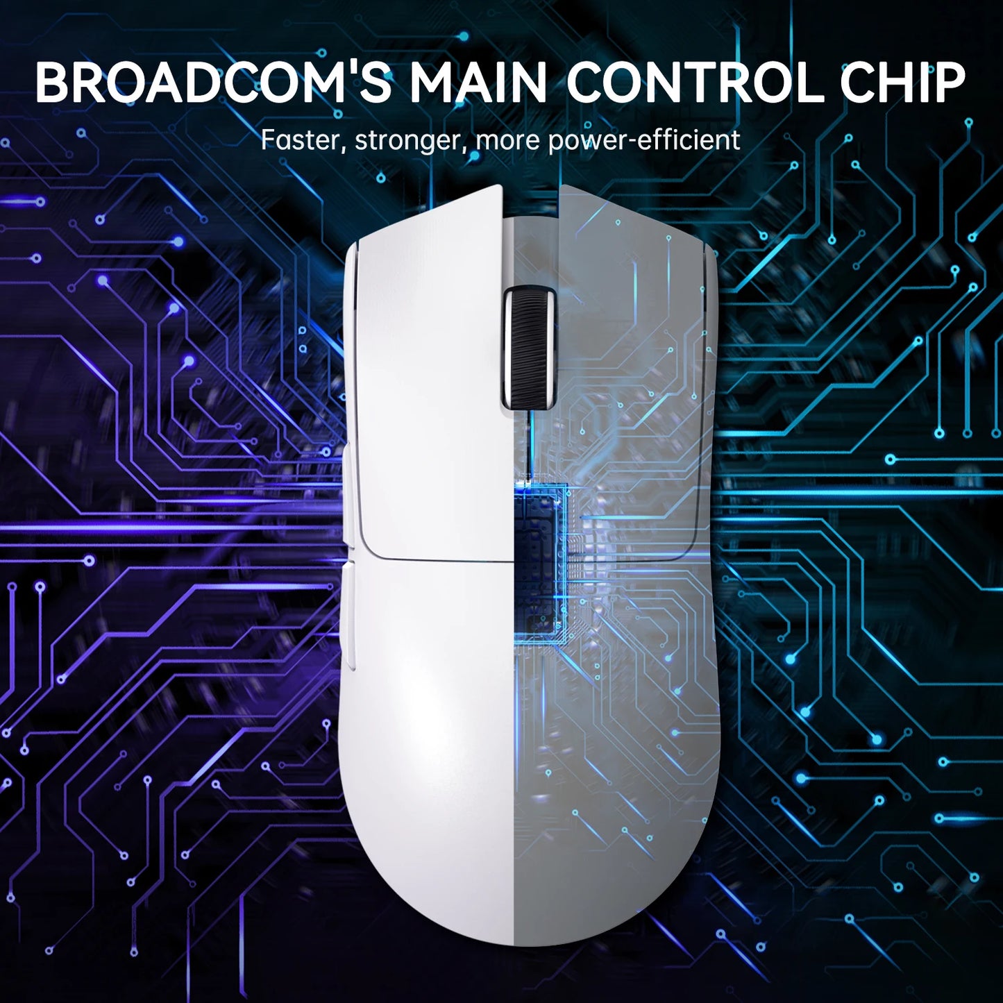 Lightweight Wireless Gaming Mouse with RGB Backlight Charging to 22K DPI, PAW3311 Optical Sensor