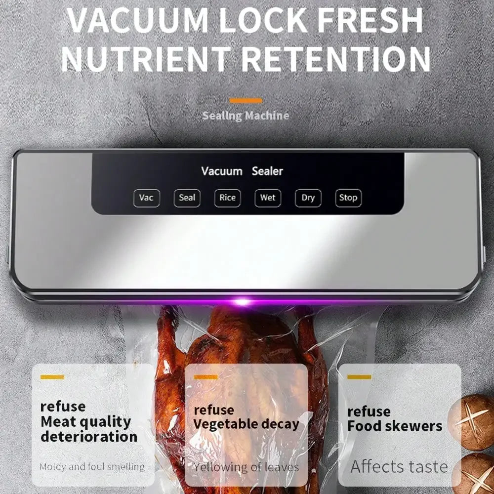 Automatic Vacuum Sealing System with 30pcs Bags.