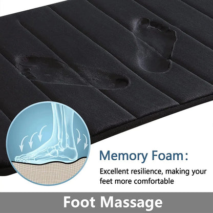 Super Absorbent Bathmat Memory Foam Carpet Non-Slip Bathroom Rug