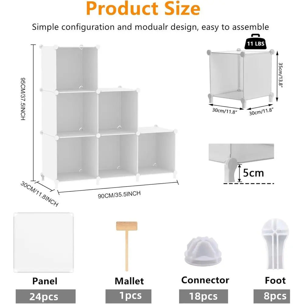 Cube Storage Organizer 6 Cube Closet Organizers