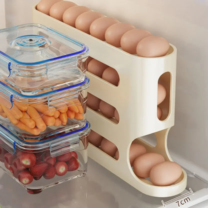 4 Layer Automatic Rolling Egg Holder Rack