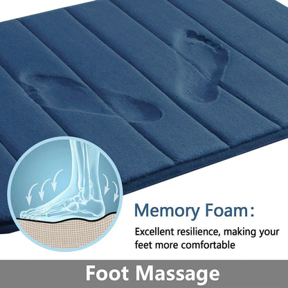 Super Absorbent Bathmat Memory Foam Carpet Non-Slip Bathroom Rug