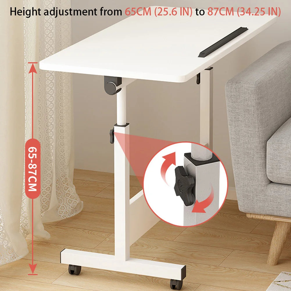 Small Standing Rolling Adjustable Height Stand Up Desk with Wheels