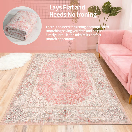 Luxury Washable Living Room Area Rug / Mat
