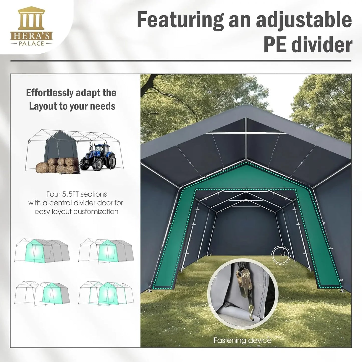 Heavy Duty Storage Shelter, Portable Carport