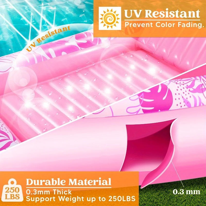 Inflatable Tanning Pool, with Pillow