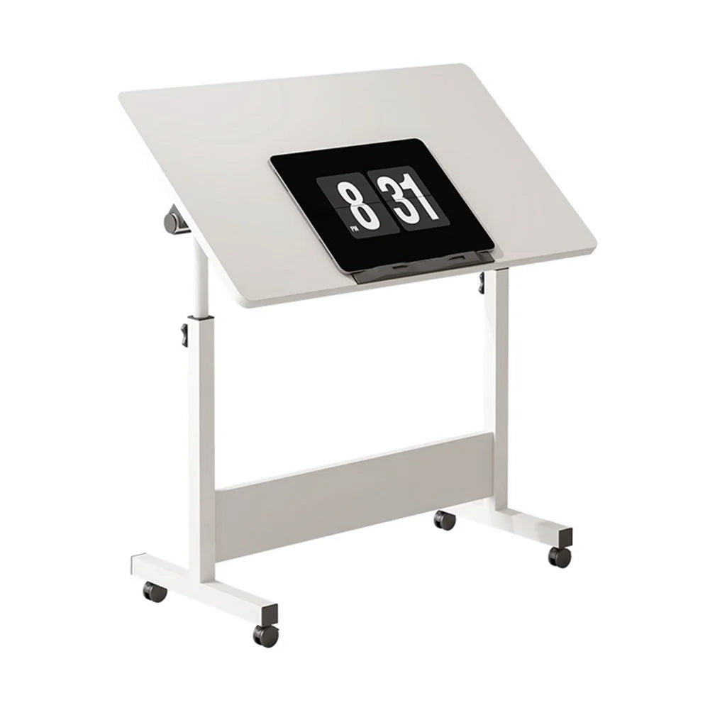 Small Standing Rolling Adjustable Height Stand Up Desk with Wheels