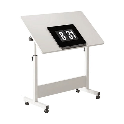 Small Standing Rolling Adjustable Height Stand Up Desk with Wheels