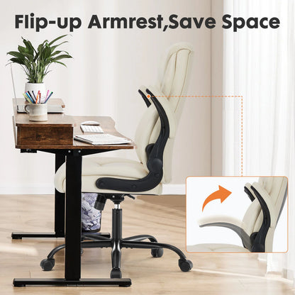 Heavy Duty Ergonomic Office / Gaming Chair with Flip-up Arms